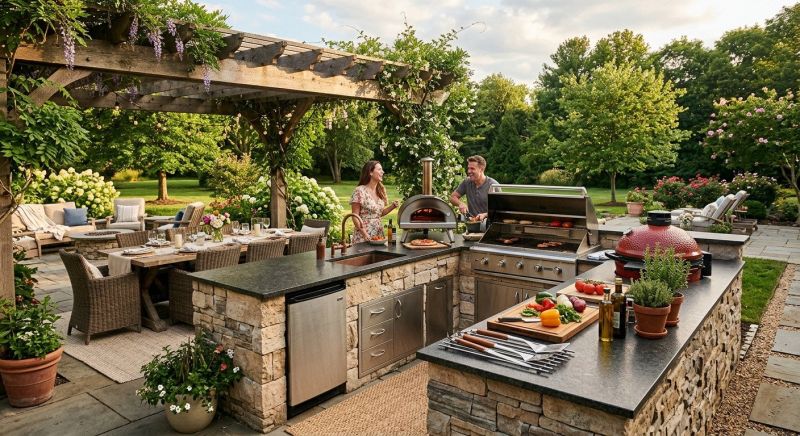 Outdoor Kitchen Construction in Houston, TX