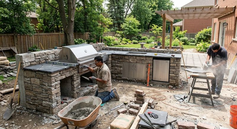 Outdoor Kitchen Renovation in Houston, TX